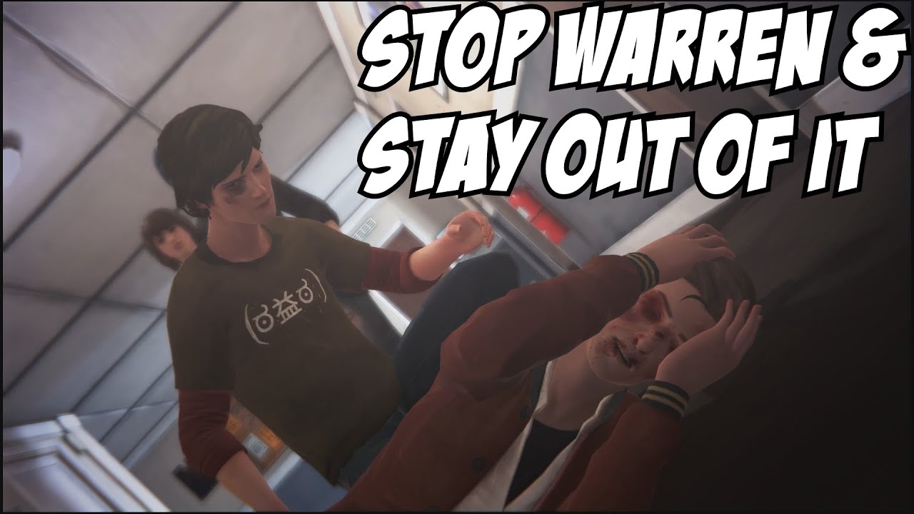 Остановите Уоррена и не вмешивайтесь — Уоррен избивает Натана Прескотта, Life is Strange, эпизод 4