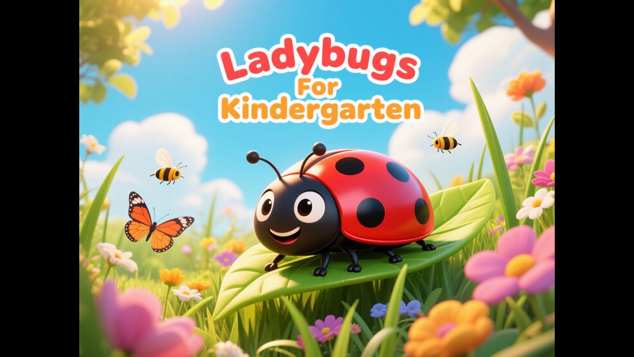 Ladybugs For Kindergarten | Ladybugs For Kids | Insect Facts For Preschool | Bugs For Kindergarten