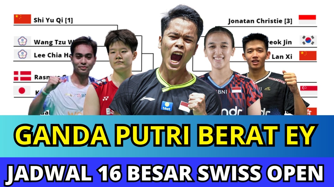 JADWAL 16 BESAR SWISS OPEN 2026 #swissopen2026