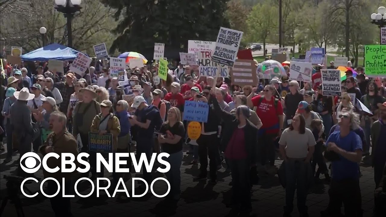 Demonstrators gathered at Colorado State Capitol for May Day proests
