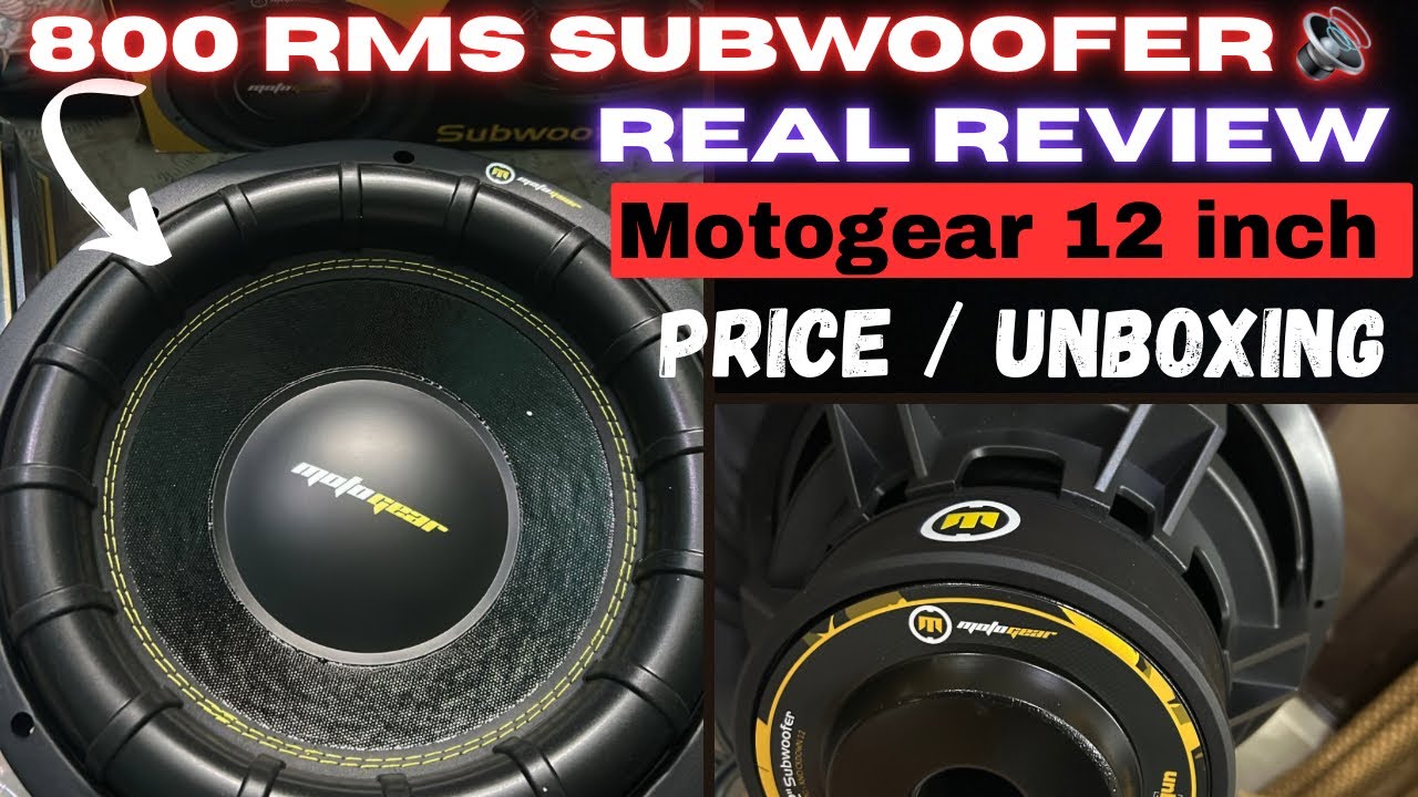 Motogear 800 rms subwoofer unboxing !Best 800 rms subwoofer ! Heavy bass subwoofer output 