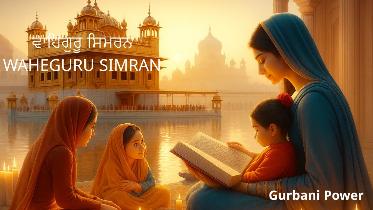 🙏 Waheguru Naam Simran |  Peaceful Gurbani Meditation #wahegurujaap #gurbani #sikhprayer |