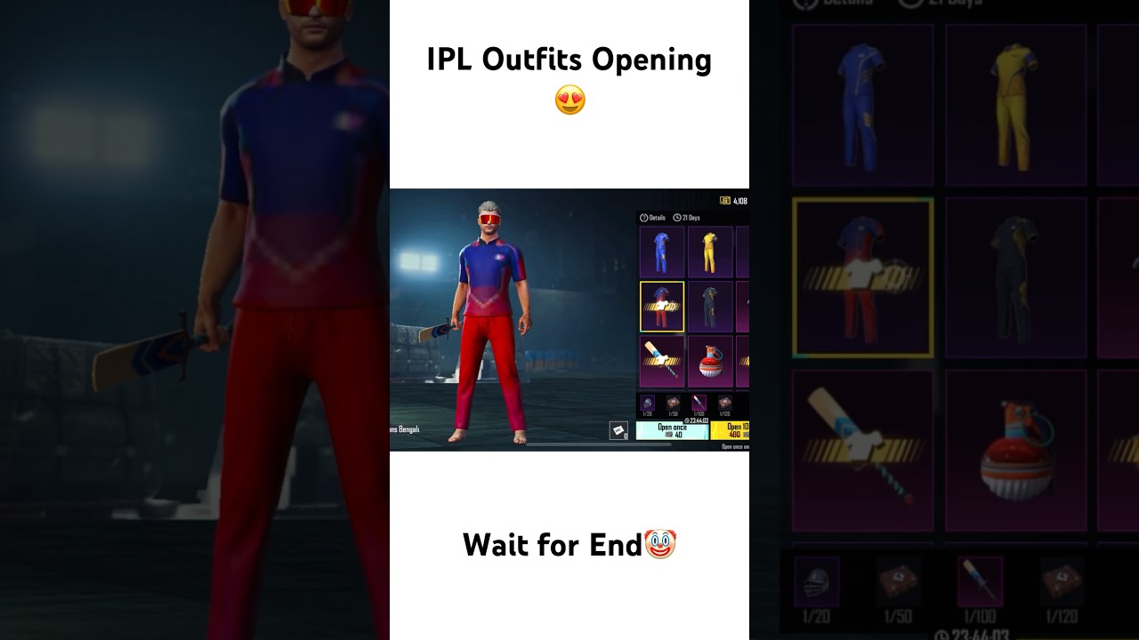IPL Cricket League Crate Opening😍🤧 #babu1v99 #pubgmobile #bgmi #shorts #viralshort #ipl