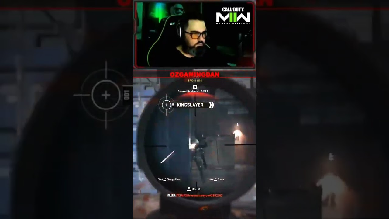 Quick Scope or Hard Scope?? (Comment below) on Shipment in Call Of Duty: Modern Warfare 2 #shorts