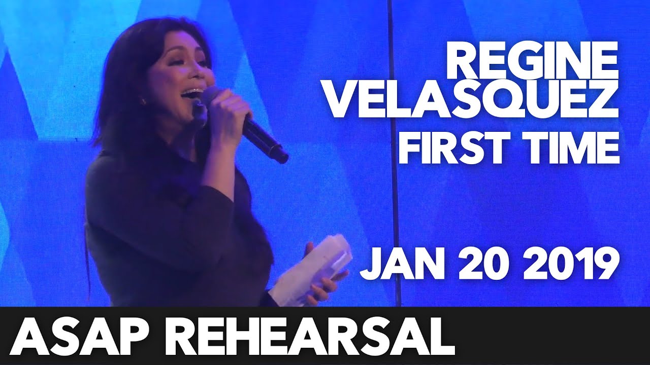 UNSEEN Regine Velasquez - First Time | ASAP REHEARSAL 20th JAN 2019