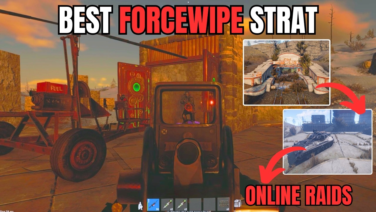 We ABUSED the BEST FORCEWIPE STRATEGY | Rust Console Edition