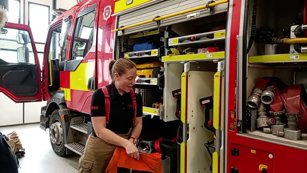 What is in the fire engine 