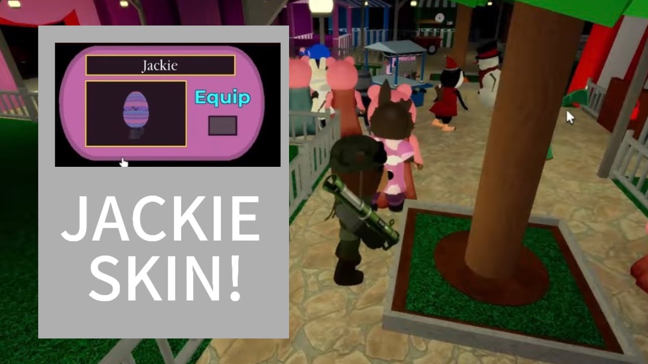 Getting The Jackie Skin! - Piggy 100 Players