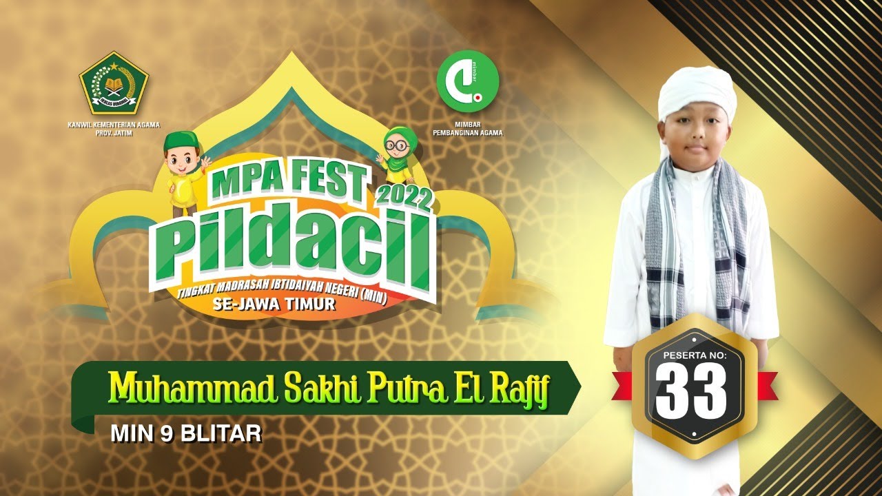 33. MIN 9 KAB BLITAR - MUHAMMAD SAKHI PUTRA EL RAFIF - CINTA TANAH AIR