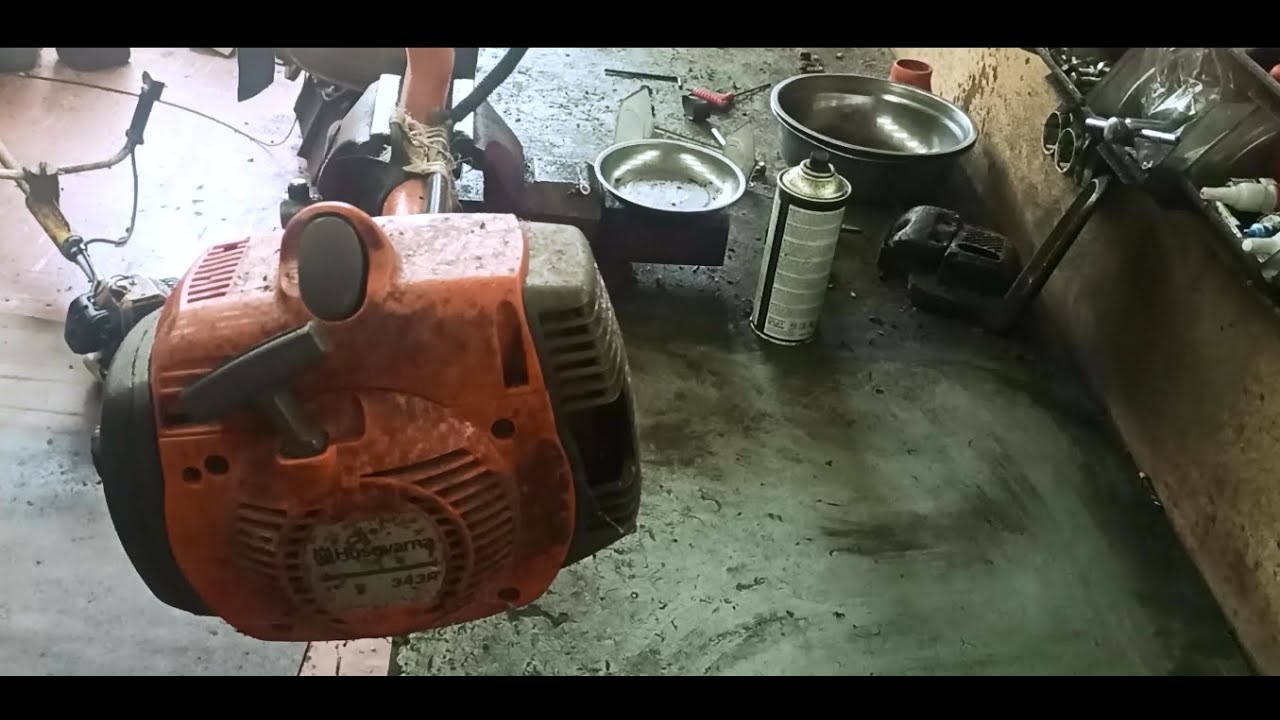 How to repair cylinder and piston Husqvarna 343R