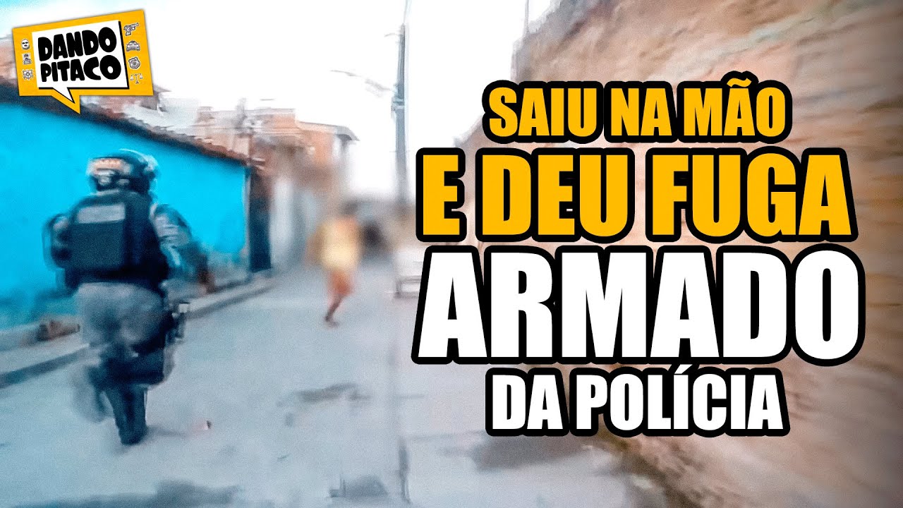 SAIU NA MÃO E DEU FUGA ARMADO da POLÍCIA
