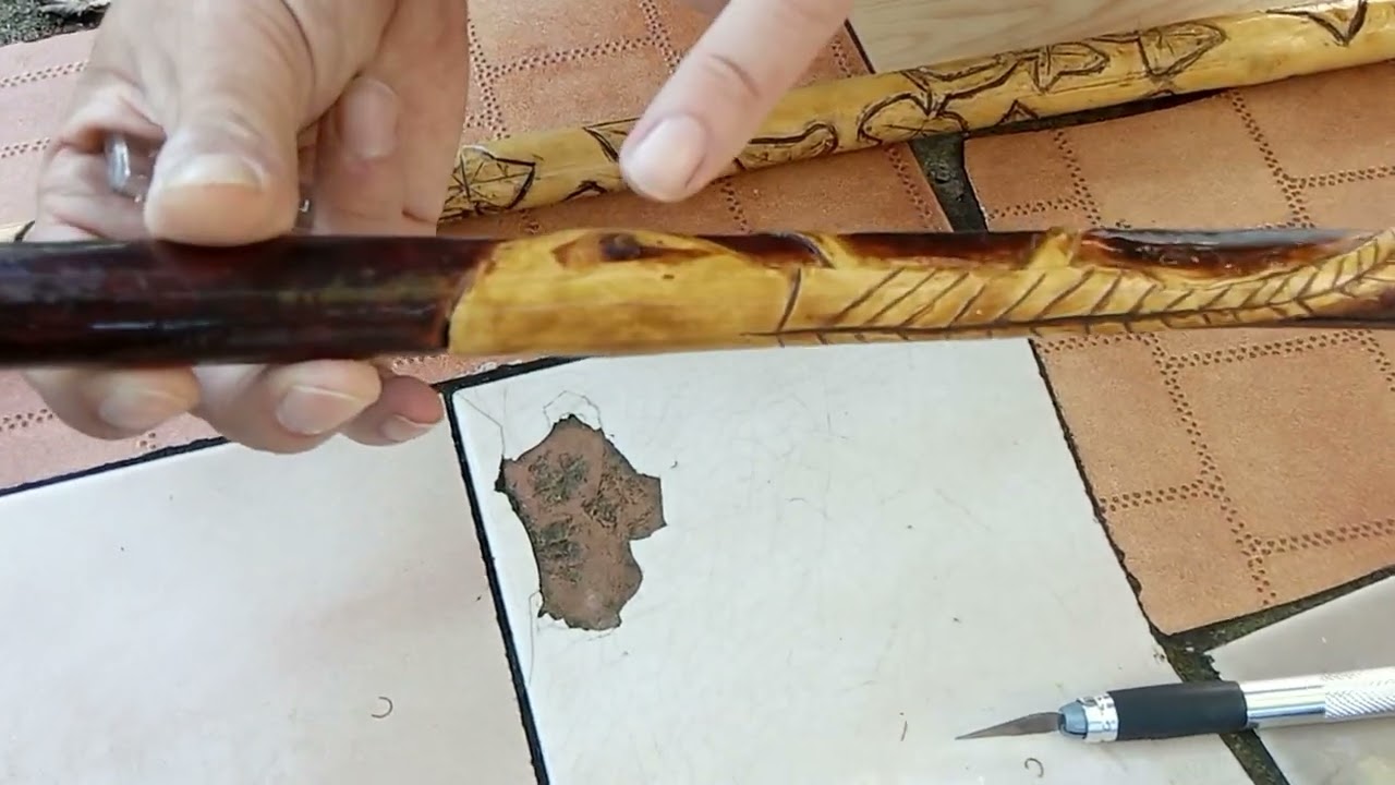 Tizona y Colada.  Bastones y madera.