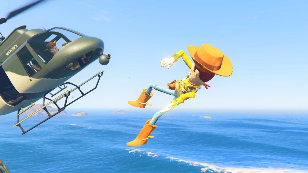 GTA 5 Water Ragdolls Woody Jumps/Fails Compilation (Funny Euphoria physics)