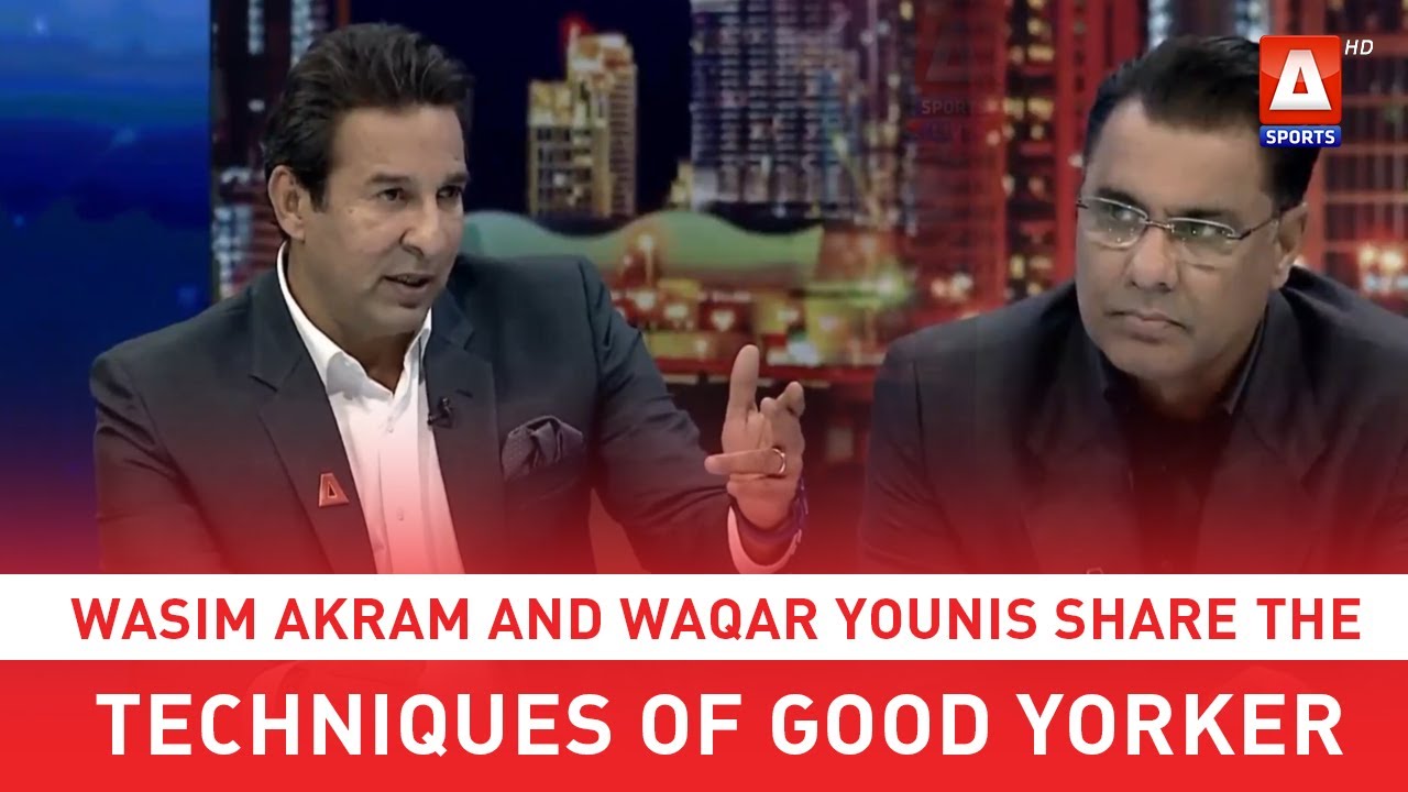 Wasim Akram and Waqar Younis share the techniques of good yorker with a semi-new bowl.