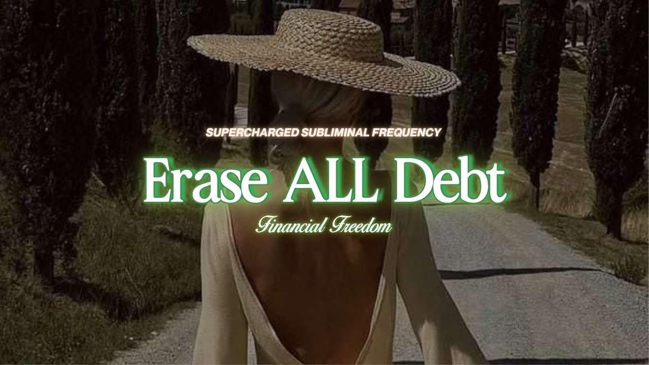 ✨  Erase ALL Debt [SUPERCHARGED SUBLIMINAL] - Black Screen