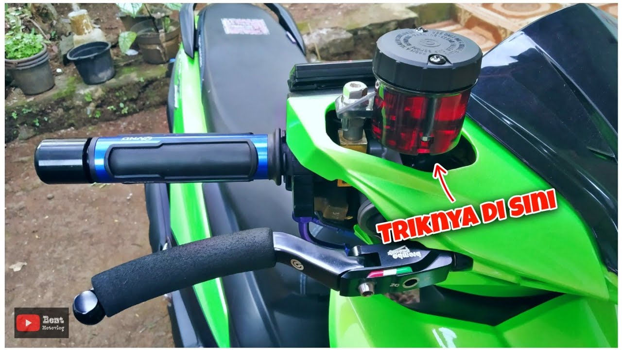 Cara pemasangan tabung minyak rem Brembo big supaya rapih dan enak di lihat di motor honda beat