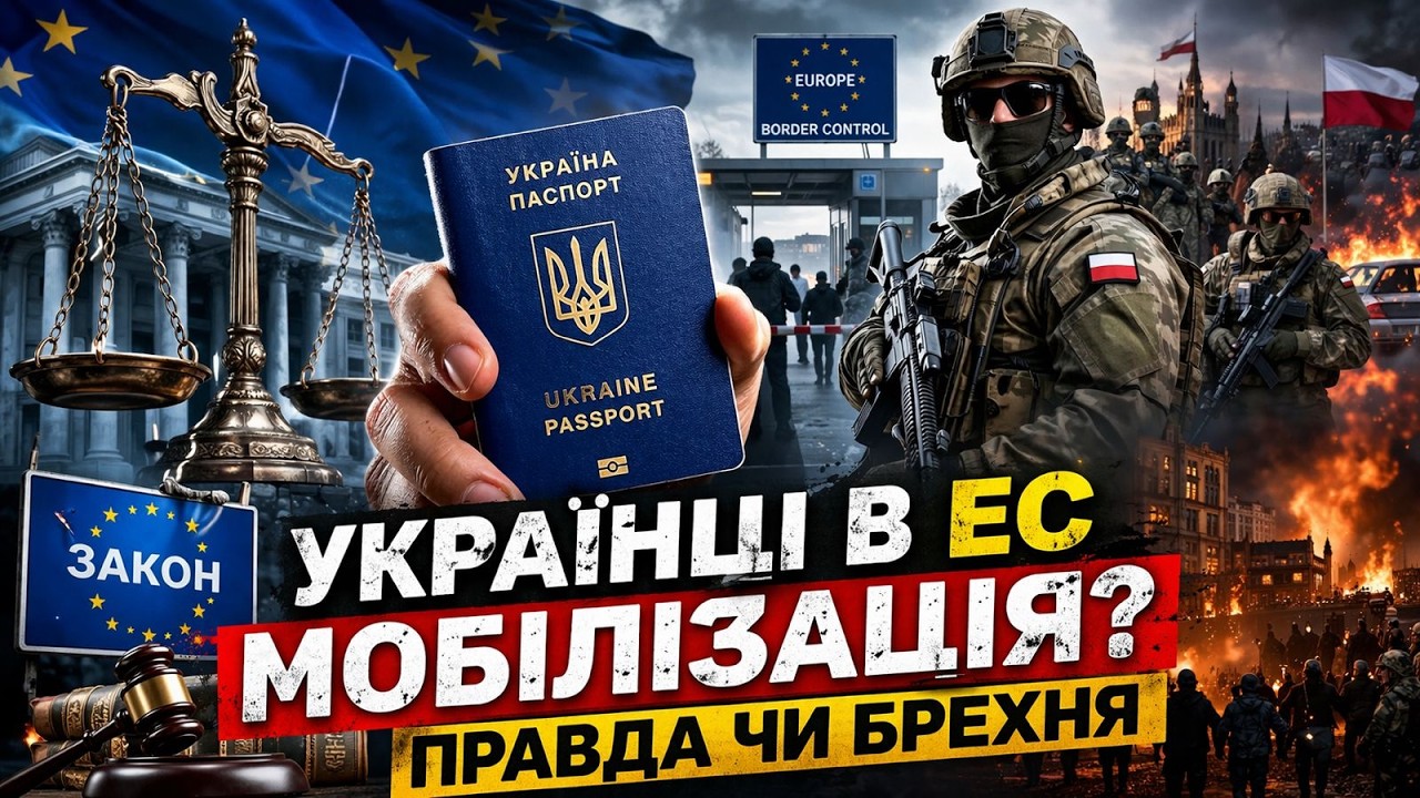 Украинских мужчин лишат защиты в ЕС? Правда о мобилизации, Польше и законах Европы#news