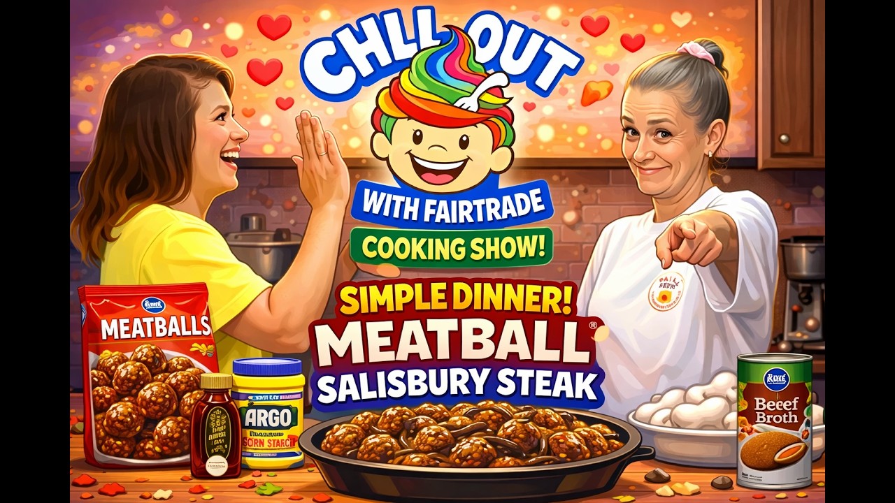 Simple dinner! Meatball Salisbury Steak CHILL OUT with fair Trade