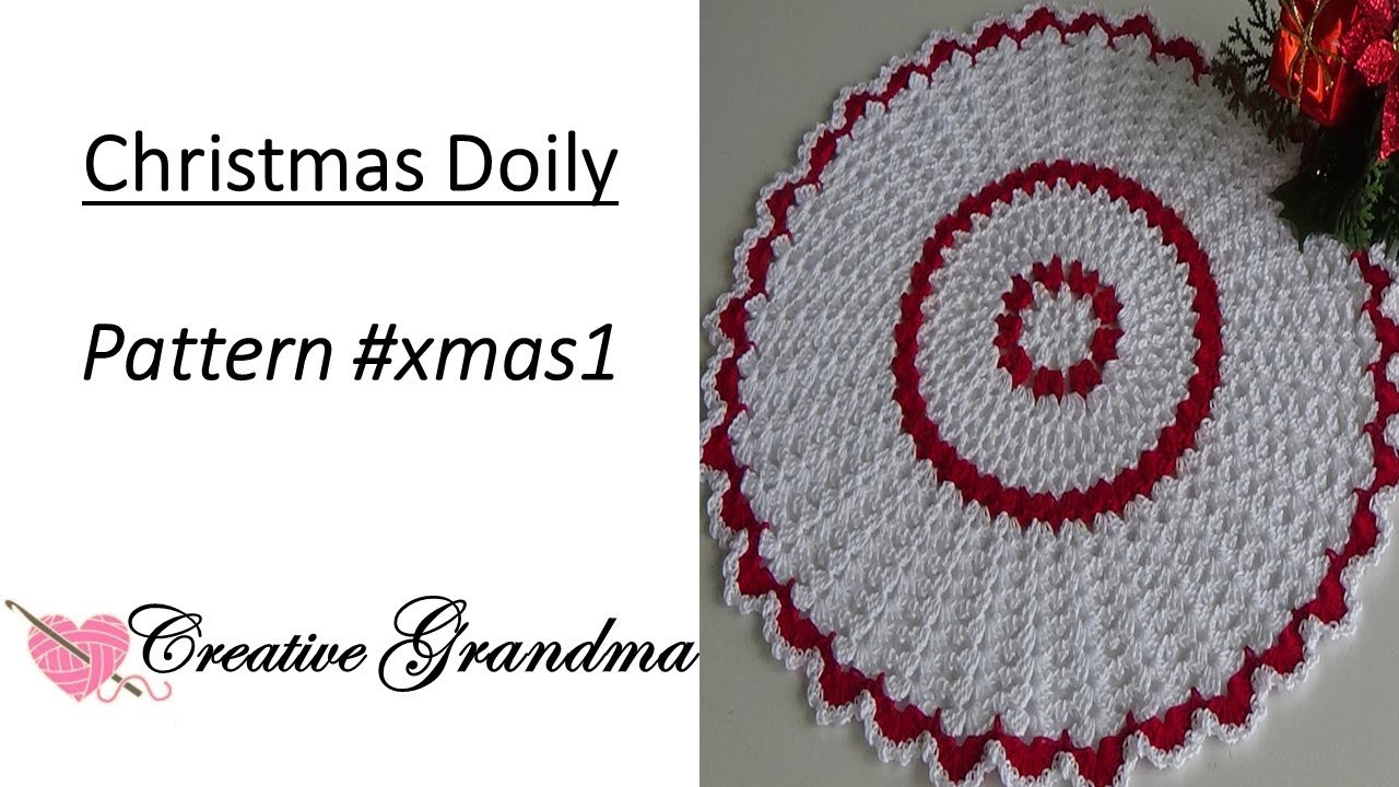 Christmas Lace Crochet Doily Tutorial  -  Holiday Crochet