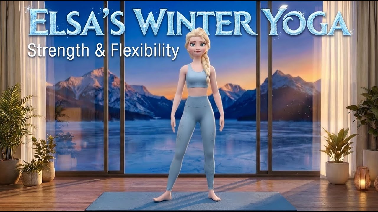 Yoga With Elsa-Yoga For Kids #YogaWithElsa#ElsaGlowFlow#FindYourSparkWithElsa#EnergeticSerenity