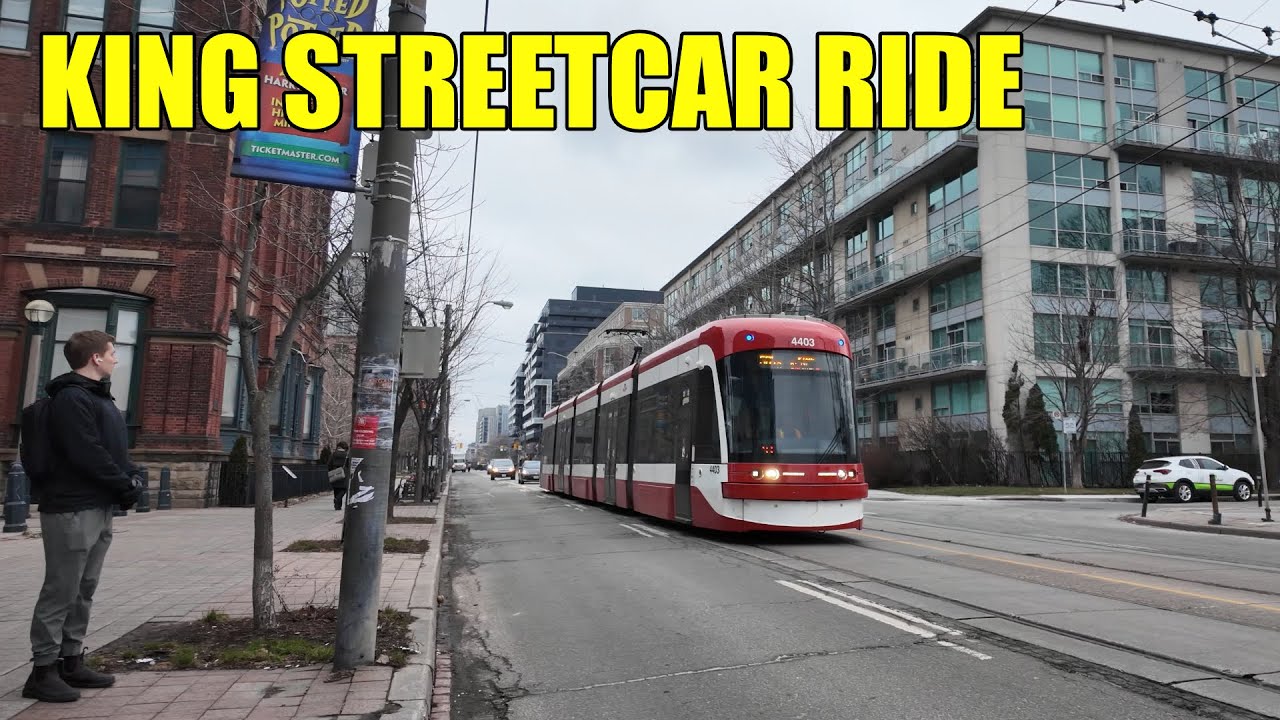 King Streetcar Ride to Yonge Street | Toronto Transit Ride