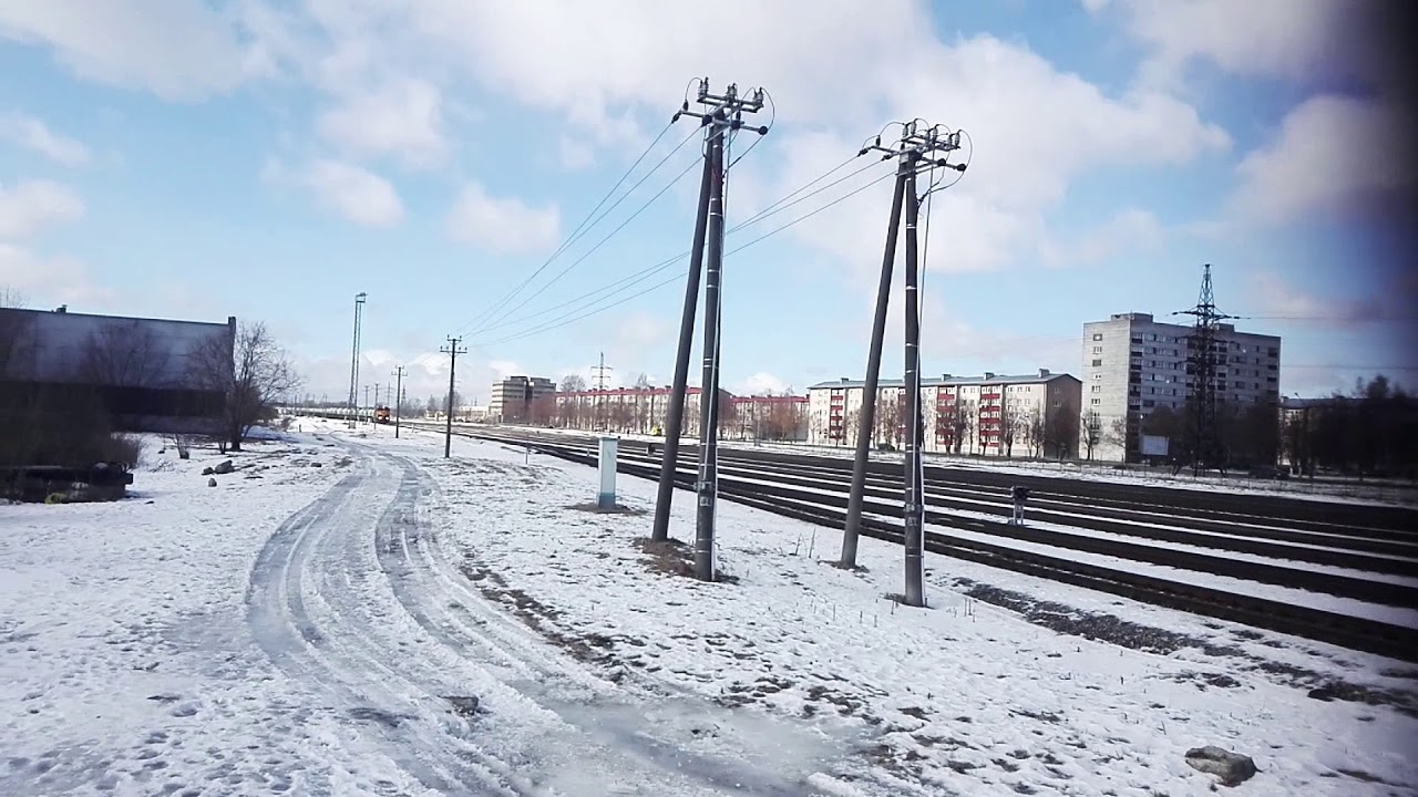 Прибытие Ge c36-7i 1557 на ст.нарва