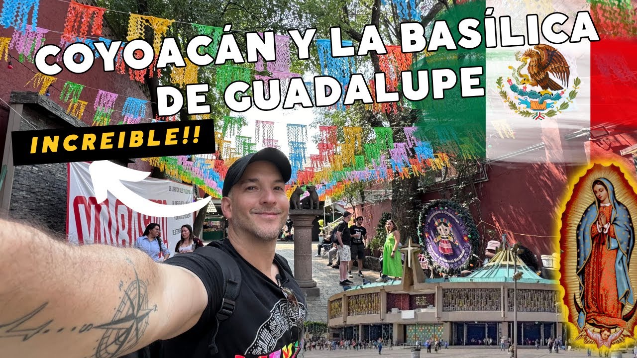 en MEXICO 🇲🇽 existen estos PUEBLOS INCREIBLES, visitando COYOACAN y La BASILICA de GUADALUPE