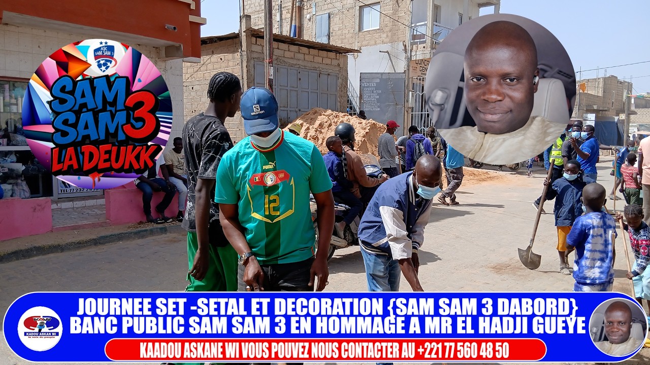 SAM SAM 3 DABORD: Journee Set setaal et Decoration {Tally Carreau} en hommage a Mr Elhadji Gueye 🔴