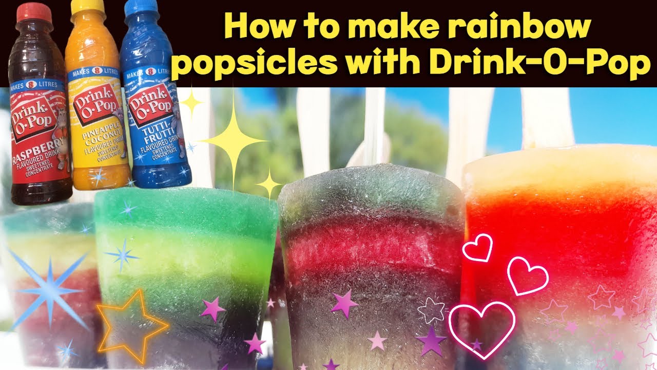How to make Popsicles from Drink-O-Pop. How to make rainbow popsicles with Drink-O-Pop.
