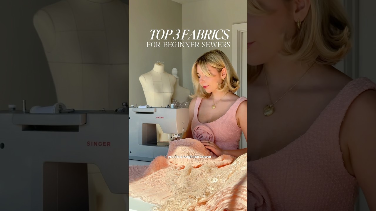 3 лучших ткани для начинающих шить! 🪡🧵 #шитье #шитьё #модныйдизайн #модныйдизайнер