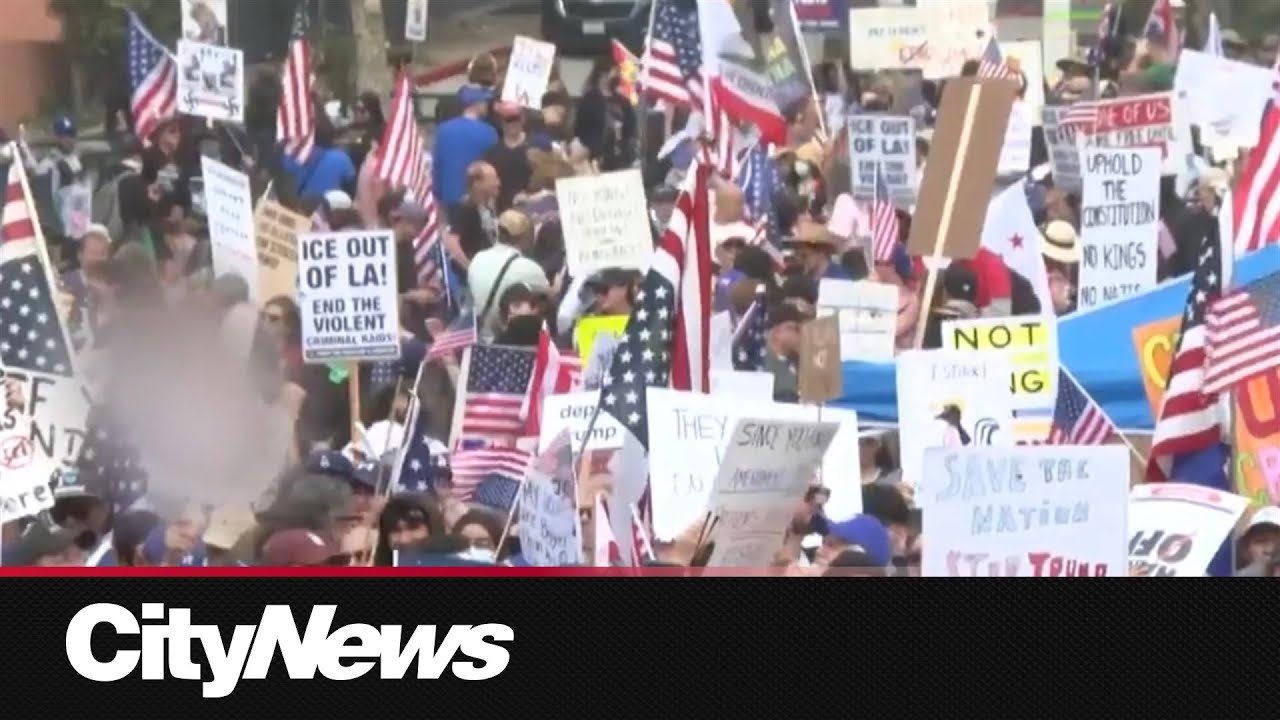 'No Kings' protests hit U.S. streets, Trump celebrates birthday with military parade