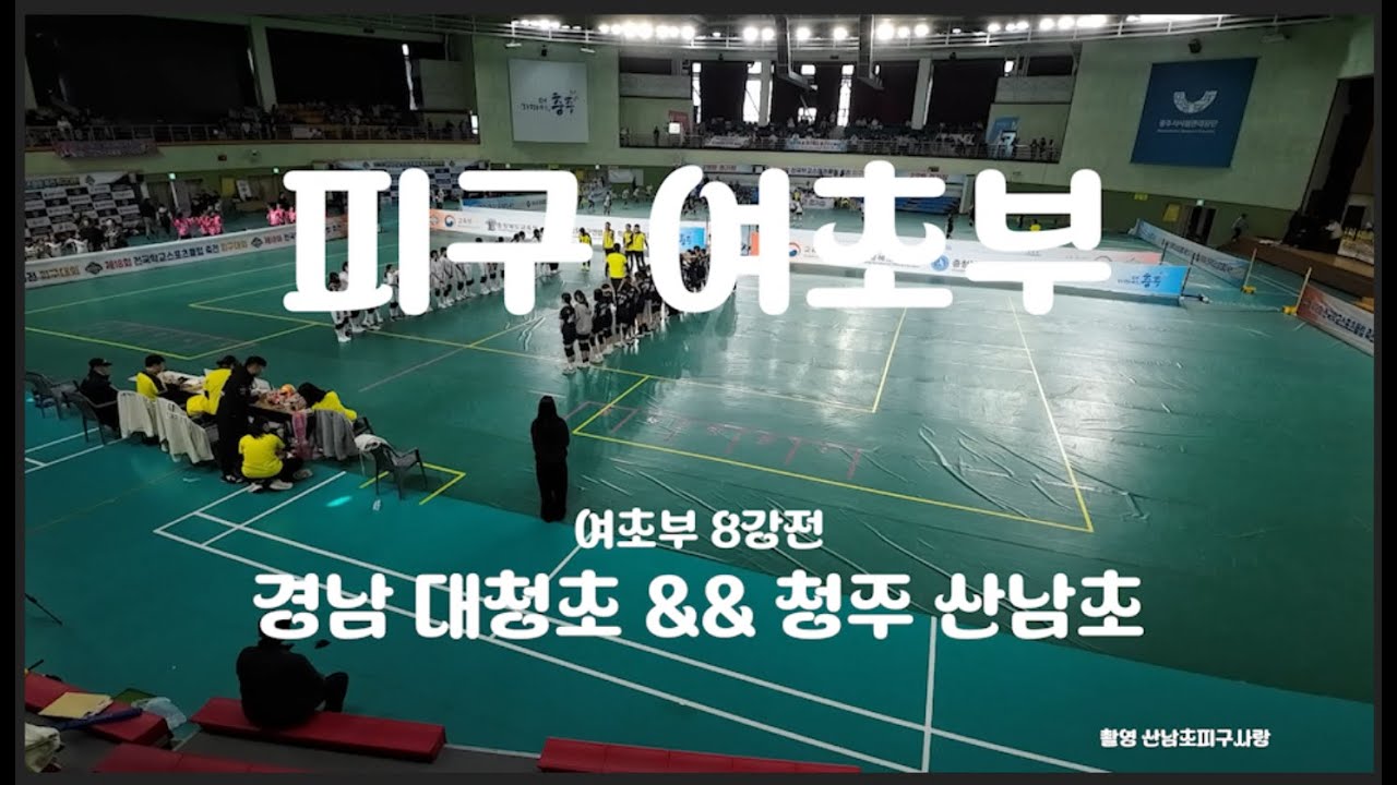 #피구대회 2025 전국학교스포츠클럽 #산남초 #경남대청초 #8강전