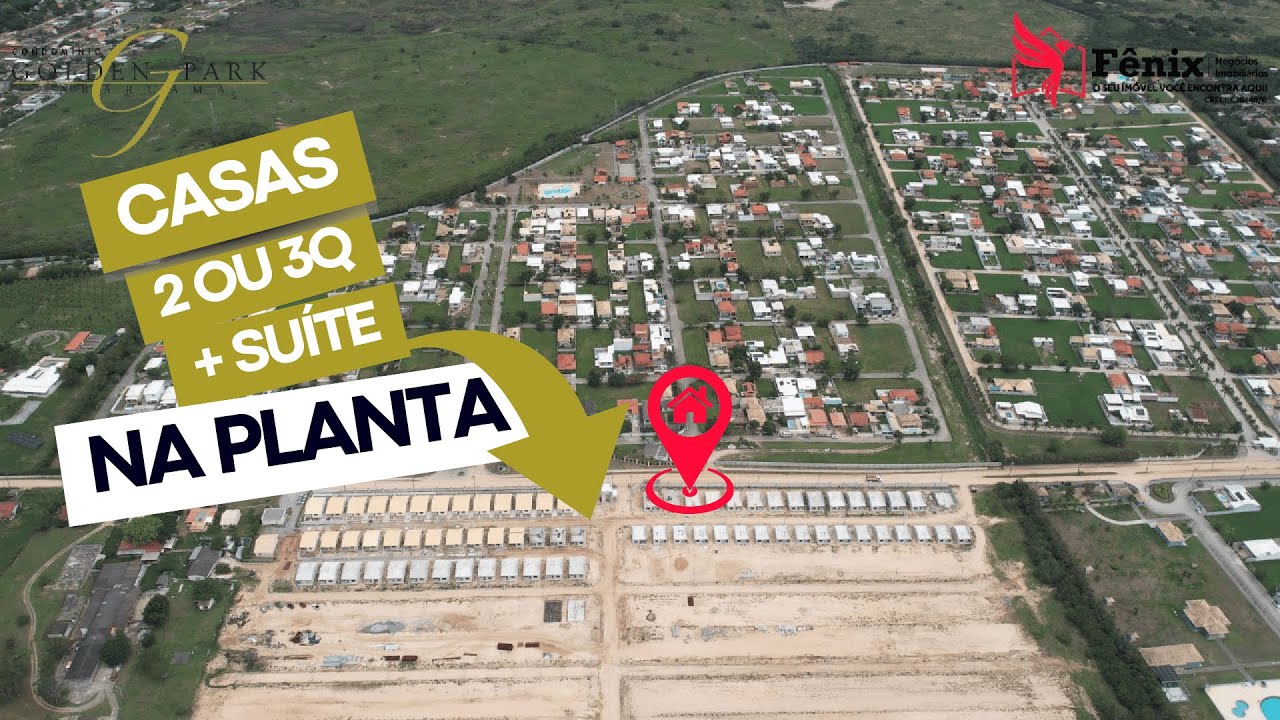 Incrível Condomínio em Araruama - Casas de 2 ou 3 Quartos + Suíte - Golden Park Araruama