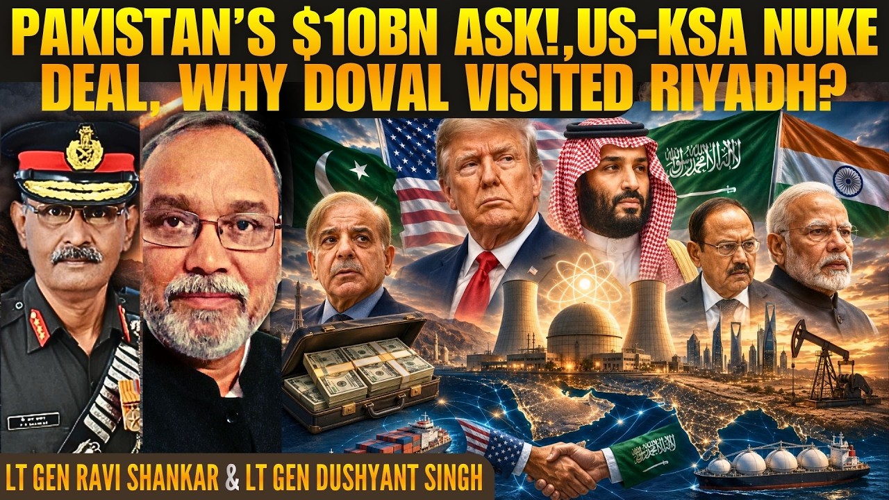 Pakistan&rsquo;s $10Bn US Handout, US&ndash;KSA Nuke Deal & Why Doval Visited KSA &bull; #GoodGenerals