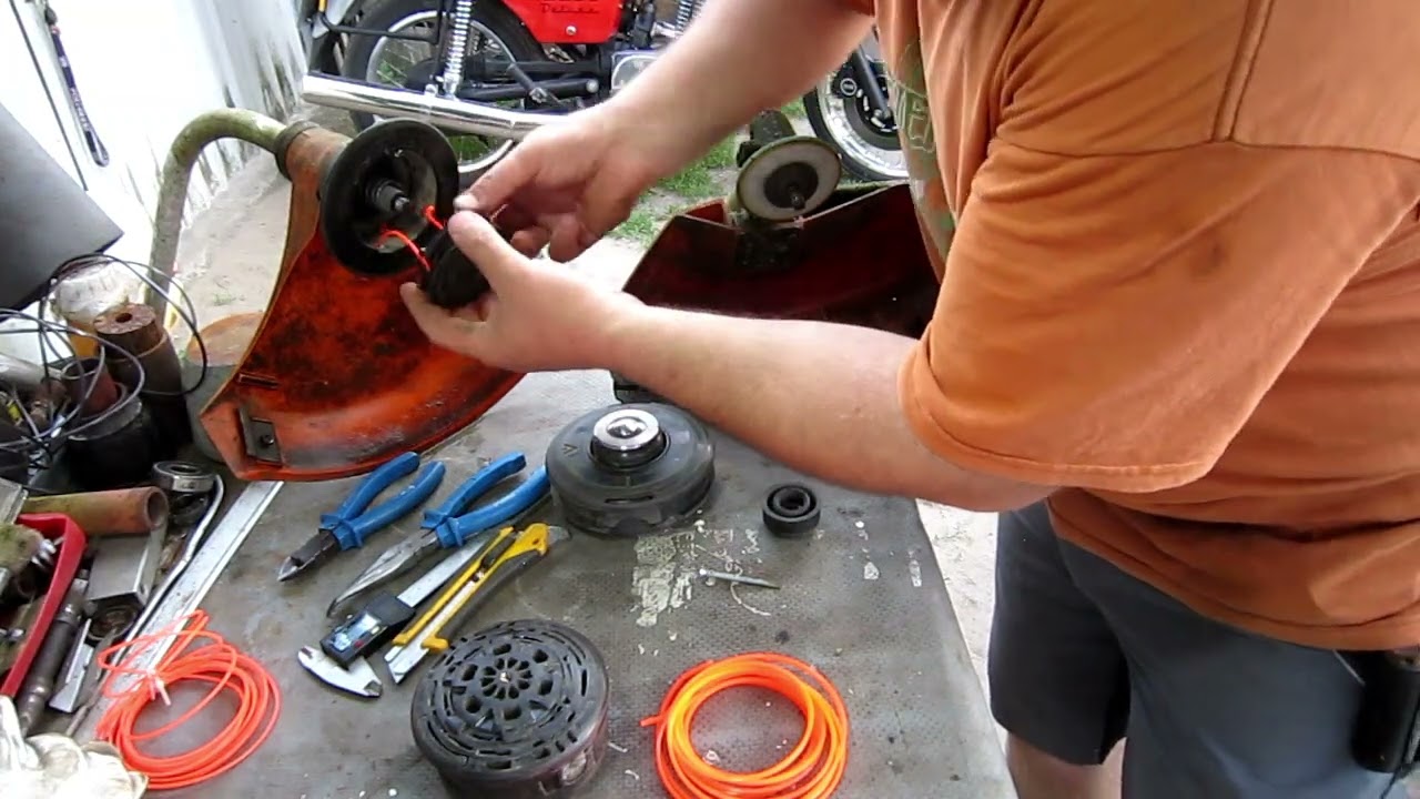 Stihl FS36, FS55 és társai , damildob felcsévélés.