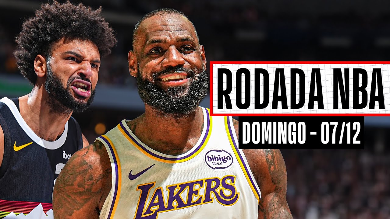 LEBRON JAMES é decisivo na vitória dos LAKERS; MURRAY arrebenta pelos NUGGETS - Rodada NBA 07/12