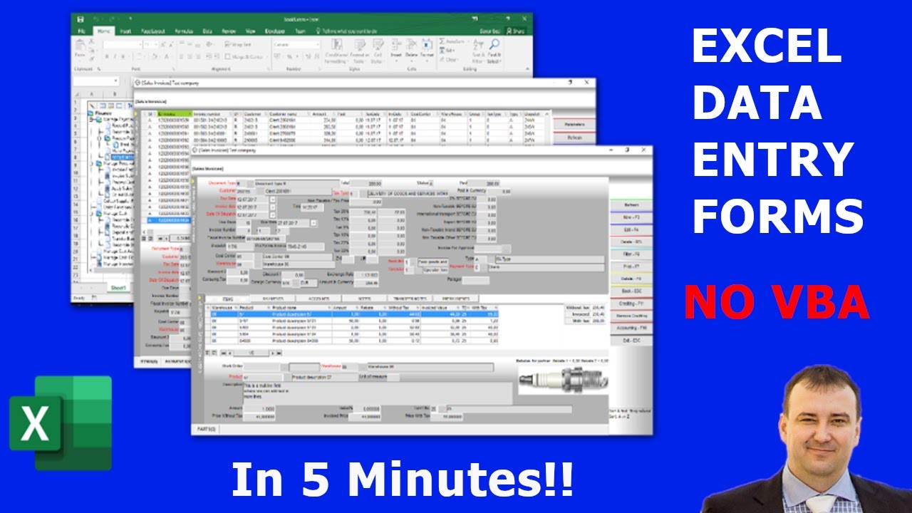 How to Create Advanced Excel Data Entry Forms In 5 Minutes No VBA (Professional way)