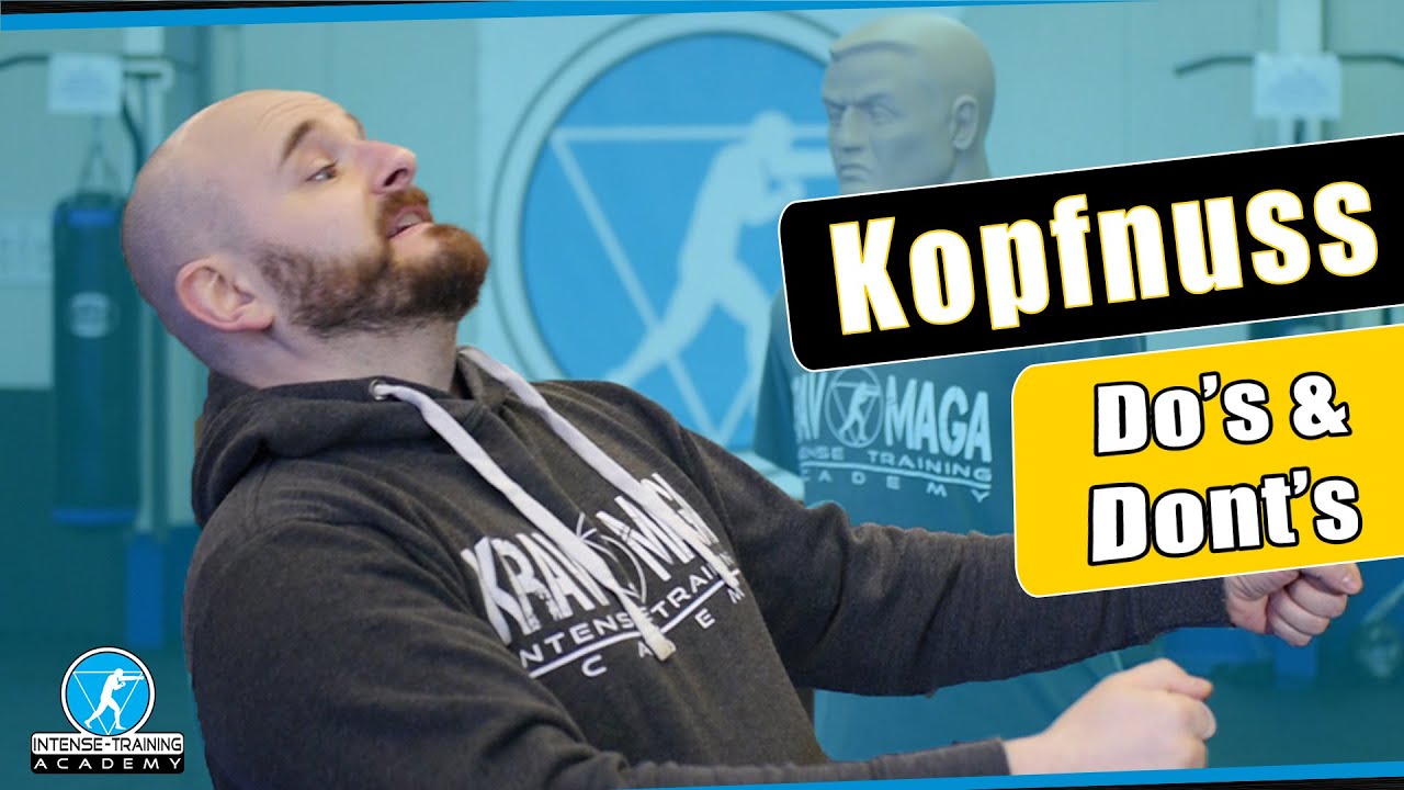 Kopfnuss / Kopfstoß in der Selbstverteidigung? -- Krav Maga Technik auf Deutsch erklärt