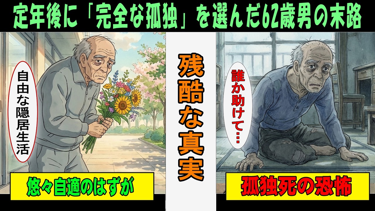 【漫画】定年後に「完全な孤独」を選んだ62歳男の末路…ほとんどの人が勘違いしている実態