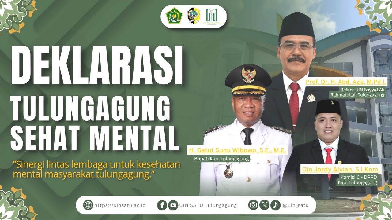 🔴LIVE || DEKLARASI TULUNGAGUNG SEHAT MENTAL