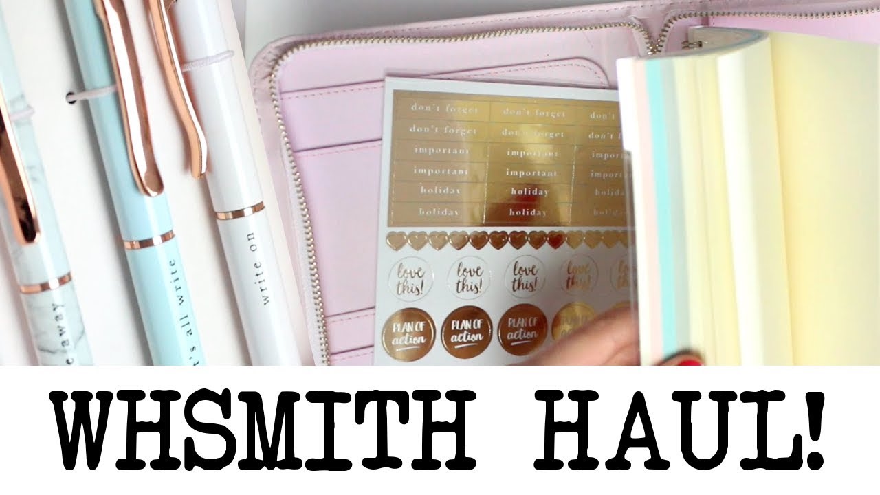 WHSmith Stationery Haul! August 2018