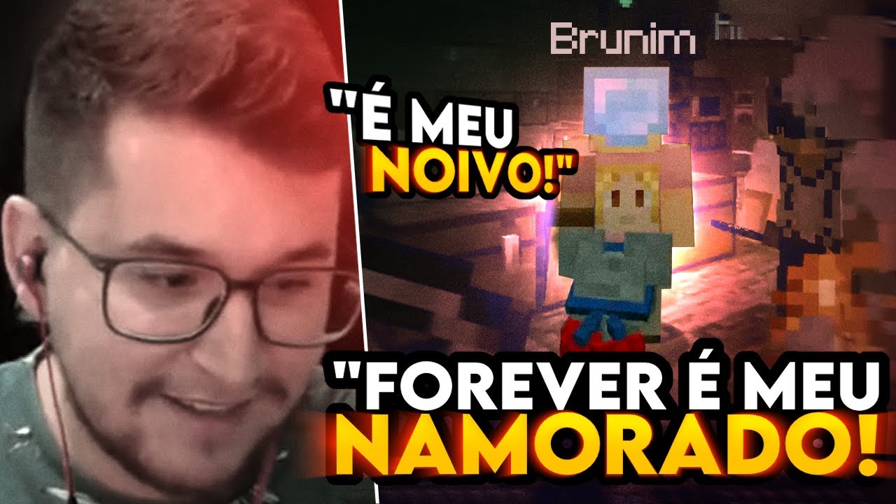 BRUNIM MOSTRANDO PRA TODOS SUA SKIN DE FOREVER - QSMP
