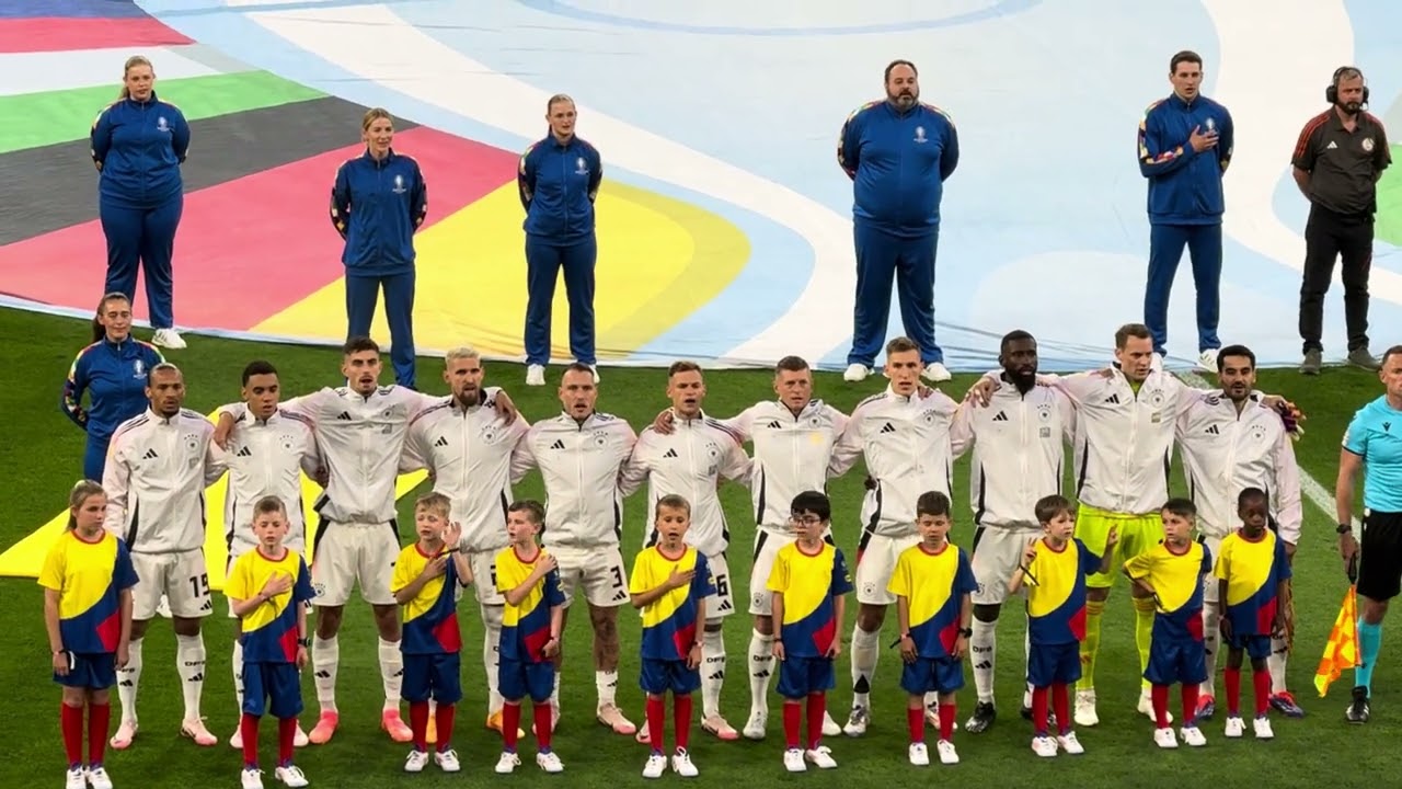 Deutsche Nationalhymne 🇩🇪 Deutschland - Dänemark 🇩🇪🇩🇰 EM 2024 Achtelfinale Dortmund #euro2024