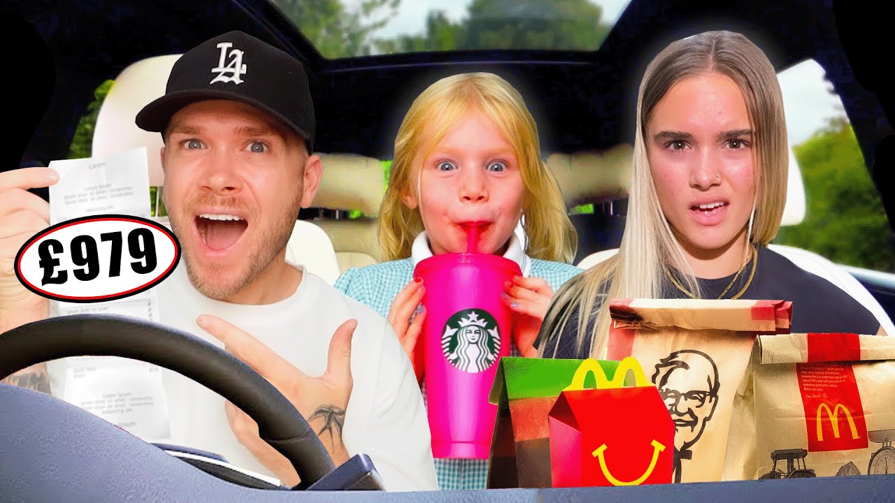 Letting The Person in FRONT of me DECIDE What we Eat for 24 HOURS!!