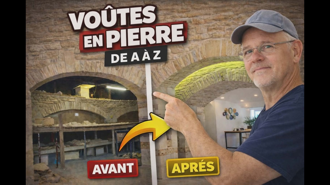 Réalisation de deux voûtes en pierre ainsi que 4 niches