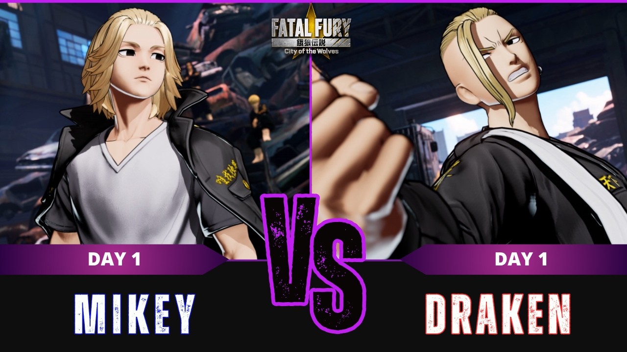 🐺 MIKEY (Manjiro Sano) vs DRAKEN (Ken Ryuguji) 🔥 Developer Match | FATAL FURY: CotW