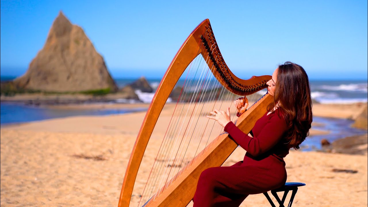 1 Hour of Relaxing Ocean Harp Music I Sarah Bhalla
