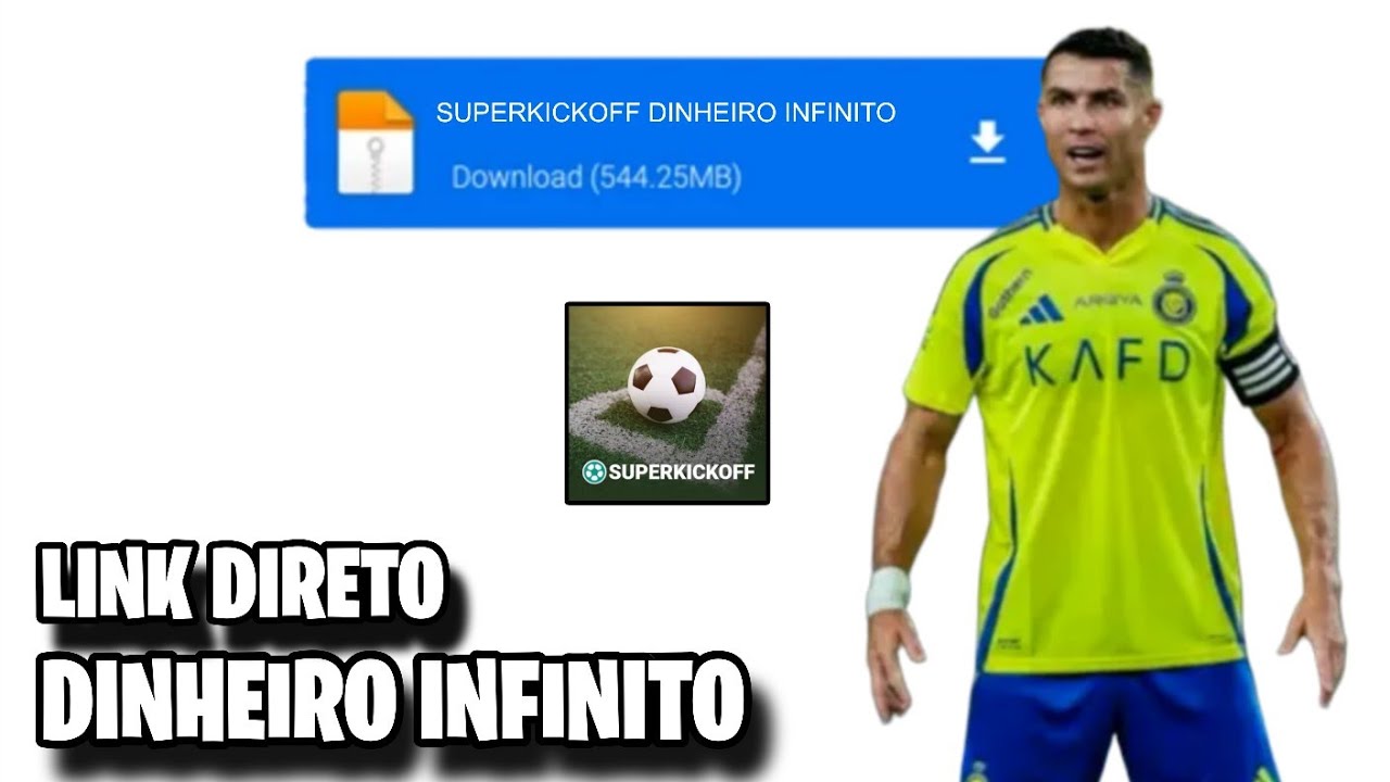 CORRE!! SUPERKICKOFF MOD APK DINHEIRO INFINITO JOGADORES LEND&Aacute;RIOS DISPON&Iacute;VEIS