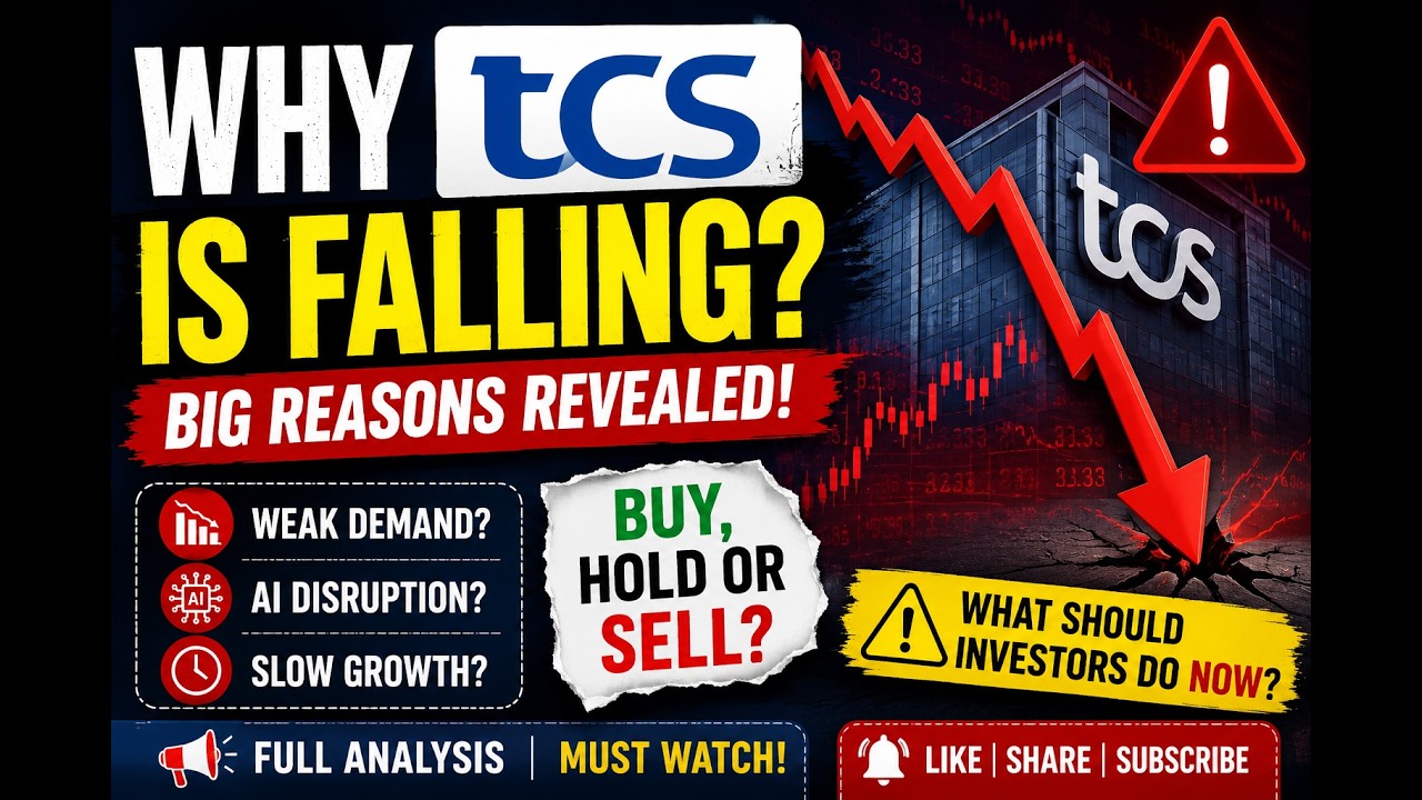 Why TCS Shares Are Falling? 😨 Big Reasons Revealed | Buy, Hold or Sell TCS Now?