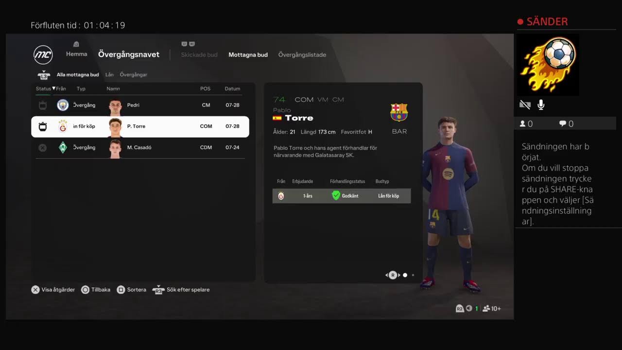FC 25 svenska live m&aring;l 1000 subbs